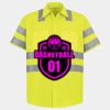 Men's High Visibility Safety Short Sleeve Work Shirt Thumbnail