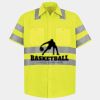 Men's High Visibility Safety Short Sleeve Work Shirt Thumbnail