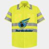 Men's High Visibility Safety Short Sleeve Work Shirt Thumbnail
