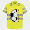 Men's High Visibility Safety Short Sleeve Work Shirt Thumbnail