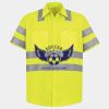 Men's High Visibility Safety Short Sleeve Work Shirt Thumbnail