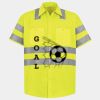 Men's High Visibility Safety Short Sleeve Work Shirt Thumbnail
