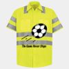 Men's High Visibility Safety Short Sleeve Work Shirt Thumbnail