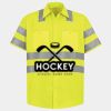 Men's High Visibility Safety Short Sleeve Work Shirt Thumbnail