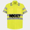 Men's High Visibility Safety Short Sleeve Work Shirt Thumbnail