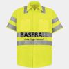 Men's High Visibility Safety Short Sleeve Work Shirt Thumbnail