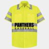 Men's High Visibility Safety Short Sleeve Work Shirt Thumbnail