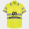 Men's High Visibility Safety Short Sleeve Work Shirt Thumbnail