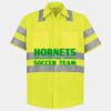 Men's High Visibility Safety Short Sleeve Work Shirt Thumbnail