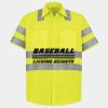 Men's High Visibility Safety Short Sleeve Work Shirt Thumbnail