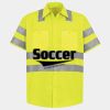 Men's High Visibility Safety Short Sleeve Work Shirt Thumbnail