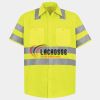 Men's High Visibility Safety Short Sleeve Work Shirt Thumbnail