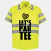 Men's High Visibility Safety Short Sleeve Work Shirt Thumbnail
