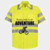 Men's High Visibility Safety Short Sleeve Work Shirt Thumbnail