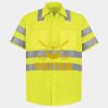 Men's High Visibility Safety Short Sleeve Work Shirt Thumbnail