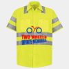 Men's High Visibility Safety Short Sleeve Work Shirt Thumbnail