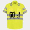 Men's High Visibility Safety Short Sleeve Work Shirt Thumbnail