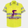 Men's High Visibility Safety Short Sleeve Work Shirt Thumbnail
