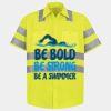 Men's High Visibility Safety Short Sleeve Work Shirt Thumbnail