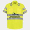 Men's High Visibility Safety Short Sleeve Work Shirt Thumbnail