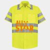 Men's High Visibility Safety Short Sleeve Work Shirt Thumbnail
