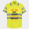 Men's High Visibility Safety Short Sleeve Work Shirt Thumbnail