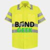 Men's High Visibility Safety Short Sleeve Work Shirt Thumbnail