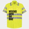 Men's High Visibility Safety Short Sleeve Work Shirt Thumbnail