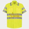 Men's High Visibility Safety Short Sleeve Work Shirt Thumbnail