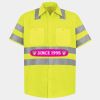 Men's High Visibility Safety Short Sleeve Work Shirt Thumbnail