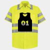 Men's High Visibility Safety Short Sleeve Work Shirt Thumbnail