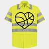Men's High Visibility Safety Short Sleeve Work Shirt Thumbnail