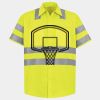 Men's High Visibility Safety Short Sleeve Work Shirt Thumbnail