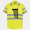 Men's High Visibility Safety Short Sleeve Work Shirt Thumbnail
