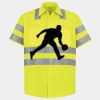 Men's High Visibility Safety Short Sleeve Work Shirt Thumbnail