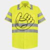 Men's High Visibility Safety Short Sleeve Work Shirt Thumbnail