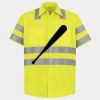 Men's High Visibility Safety Short Sleeve Work Shirt Thumbnail