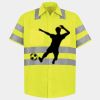 Men's High Visibility Safety Short Sleeve Work Shirt Thumbnail