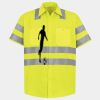 Men's High Visibility Safety Short Sleeve Work Shirt Thumbnail