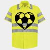 Men's High Visibility Safety Short Sleeve Work Shirt Thumbnail