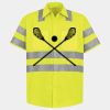 Men's High Visibility Safety Short Sleeve Work Shirt Thumbnail