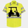 Men's High Visibility Safety Short Sleeve Work Shirt Thumbnail