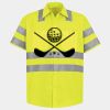 Men's High Visibility Safety Short Sleeve Work Shirt Thumbnail