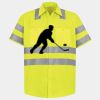 Men's High Visibility Safety Short Sleeve Work Shirt Thumbnail