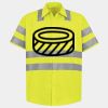 Men's High Visibility Safety Short Sleeve Work Shirt Thumbnail