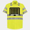 Men's High Visibility Safety Short Sleeve Work Shirt Thumbnail