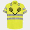Men's High Visibility Safety Short Sleeve Work Shirt Thumbnail