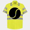 Men's High Visibility Safety Short Sleeve Work Shirt Thumbnail