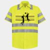 Men's High Visibility Safety Short Sleeve Work Shirt Thumbnail