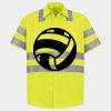 Men's High Visibility Safety Short Sleeve Work Shirt Thumbnail